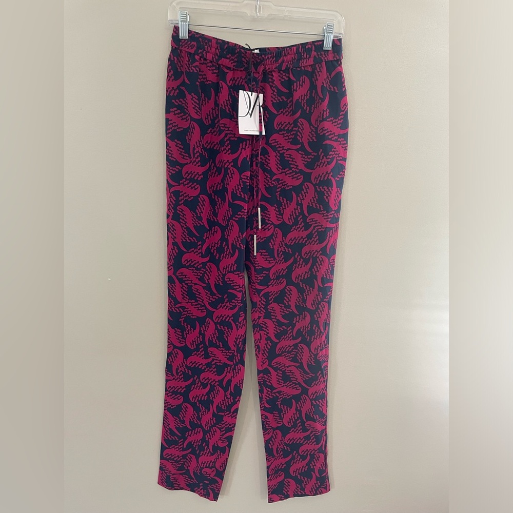 Diane Von Furstenberg 100% Silk Pants